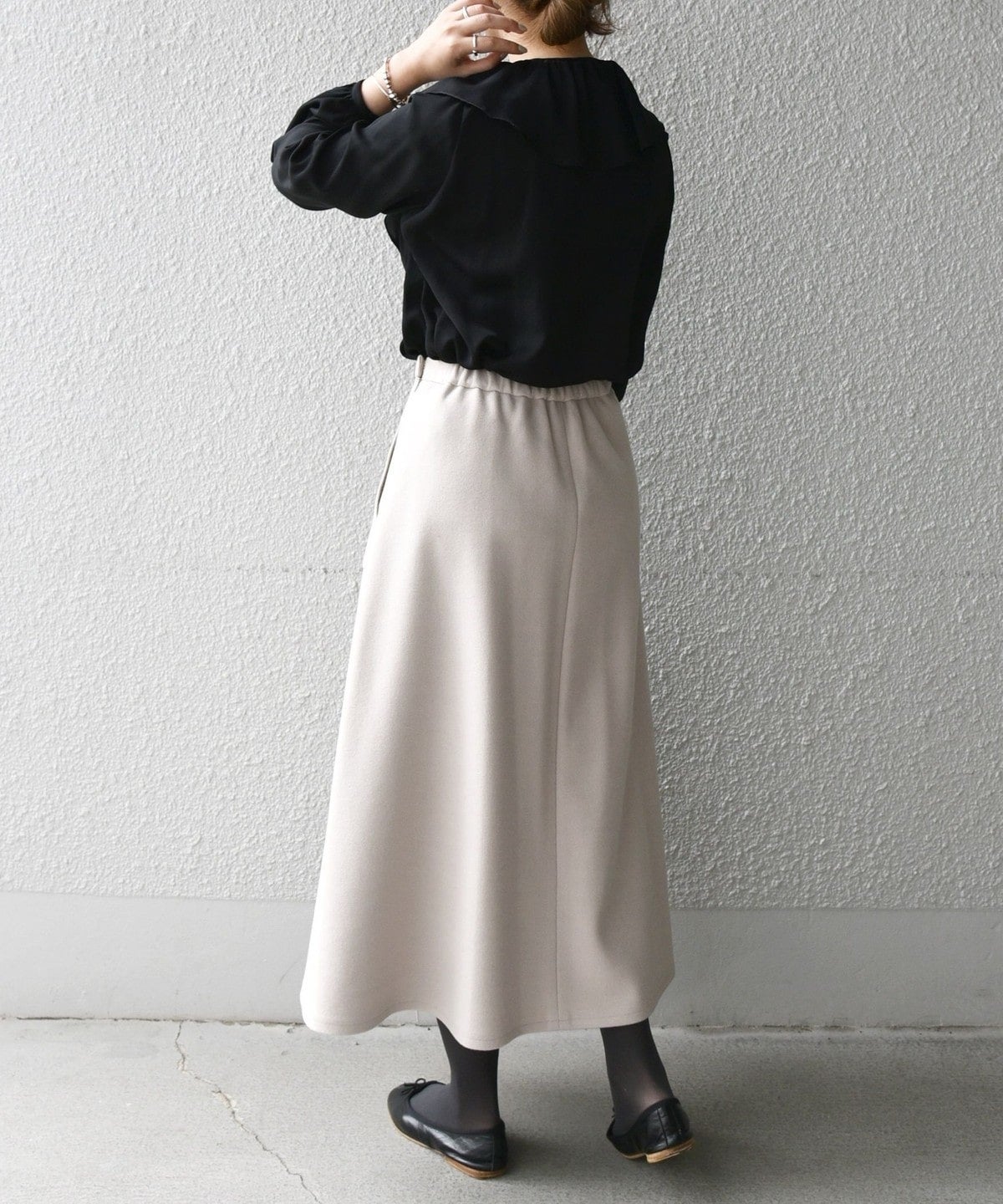 SHIPS any: ジャージメルトン サーキュラー スカート