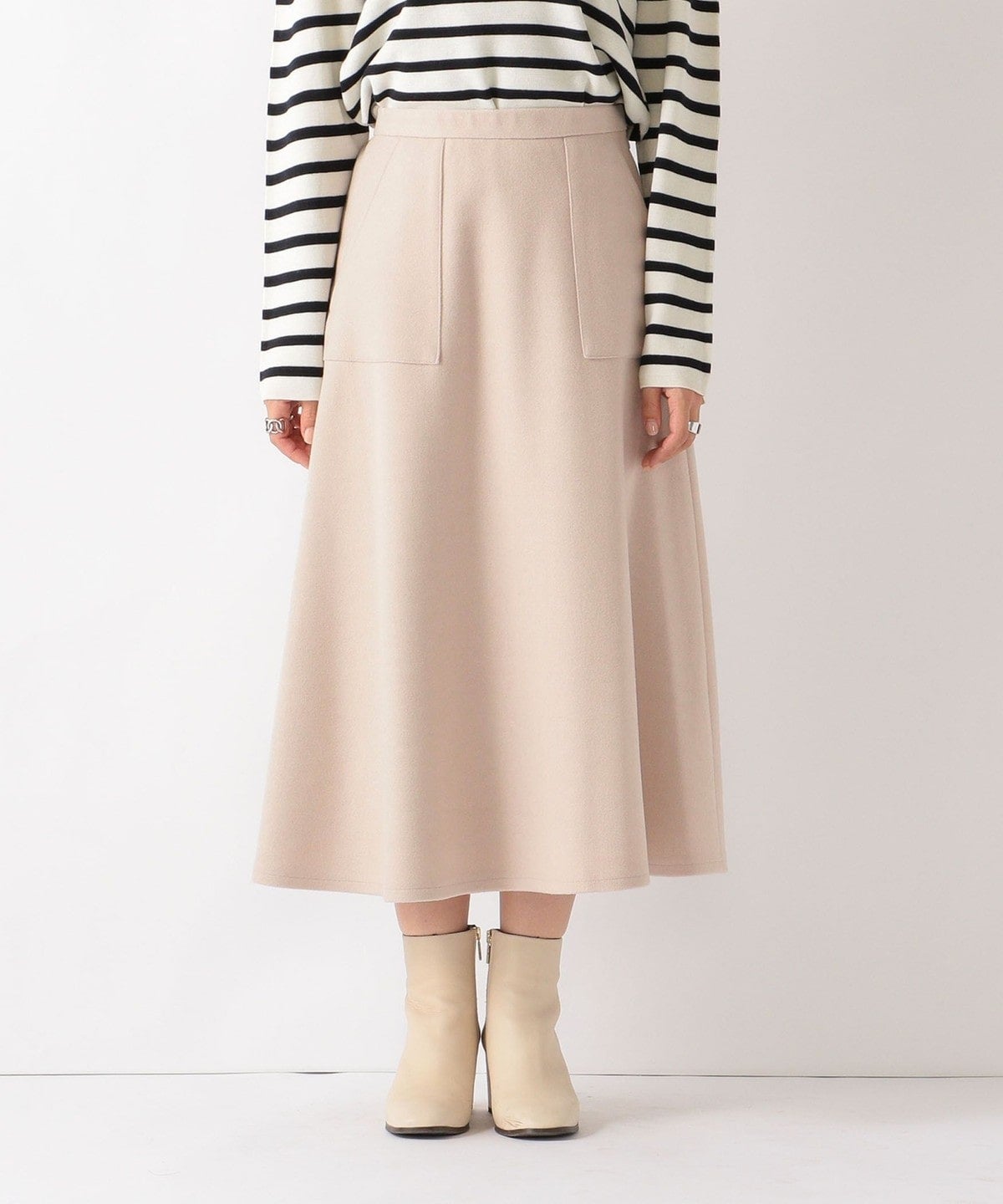 SHIPS any: ジャージメルトン サーキュラー スカート