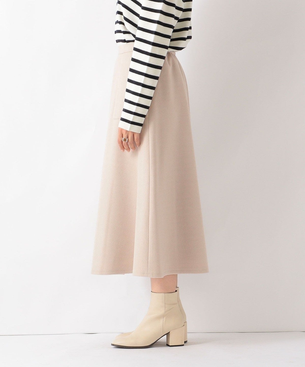 SHIPS any: ジャージメルトン サーキュラー スカート