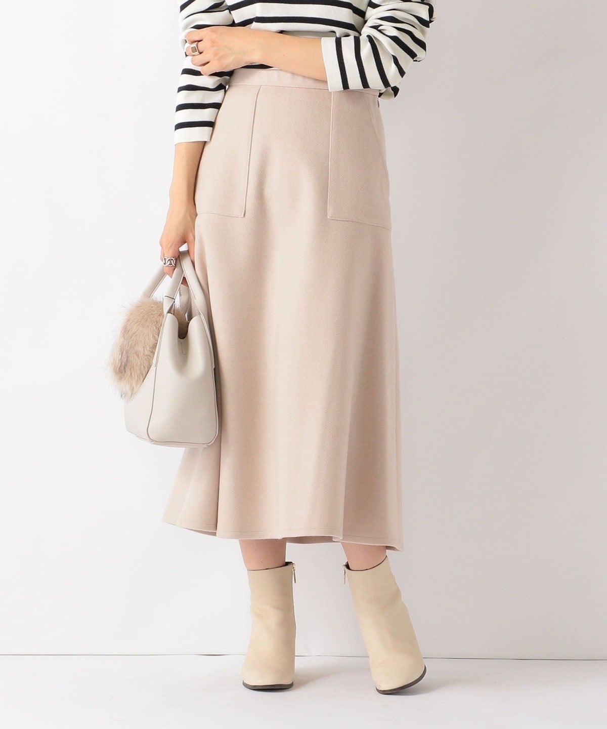 SHIPS any: ジャージメルトン サーキュラー スカート