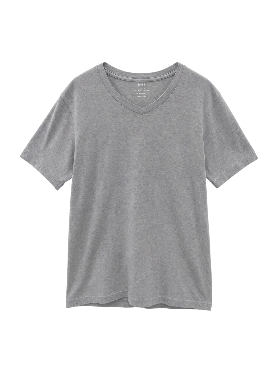 SHIPS: アメリカンシーアイランドコットン Vネック Tシャツ