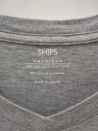 SHIPS: アメリカンシーアイランドコットン Vネック Tシャツ