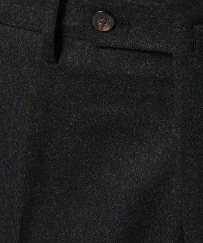 SD: 【CANONICO】ライト サキソニー ソリッドノープリーツ パンツ(ダークグレー)