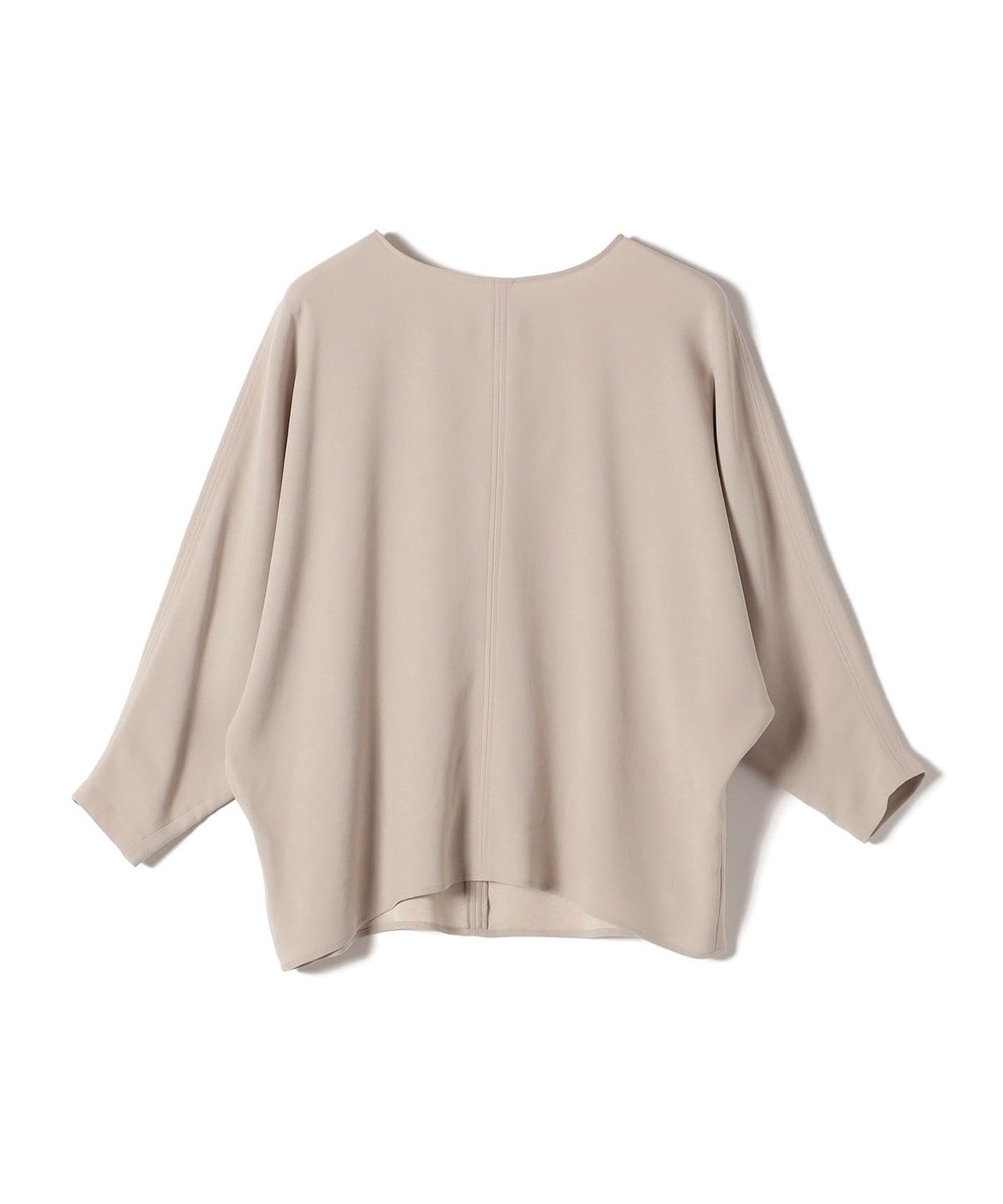 〈手洗い可能〉アセテート混 バックサテン Tブラウス