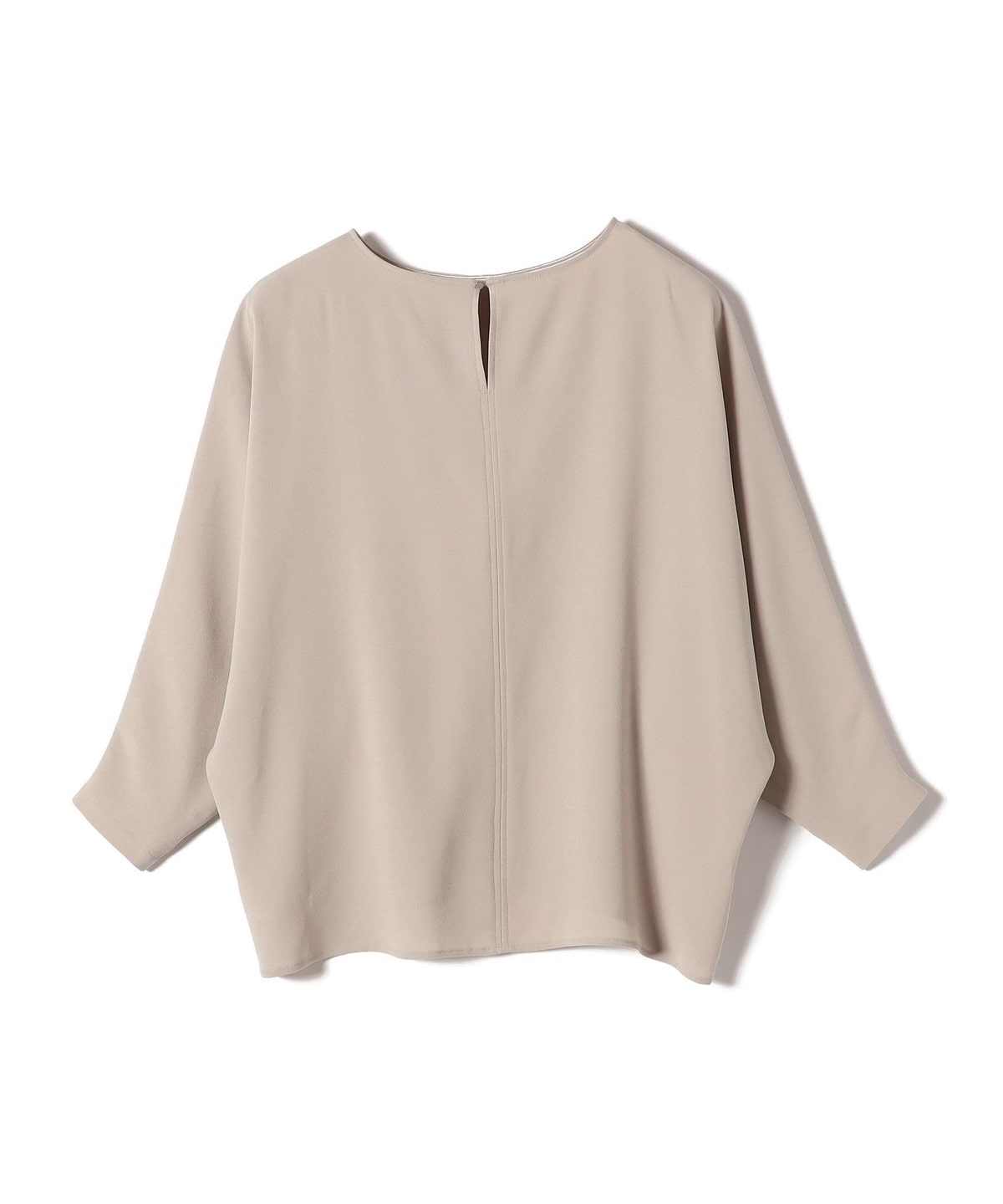 〈手洗い可能〉アセテート混 バックサテン Tブラウス