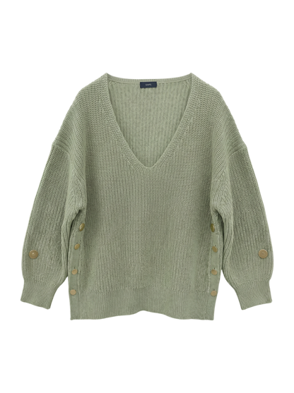 【WEB限定】〈手洗い可能〉スキッパーニット×ロンTセット 21FW