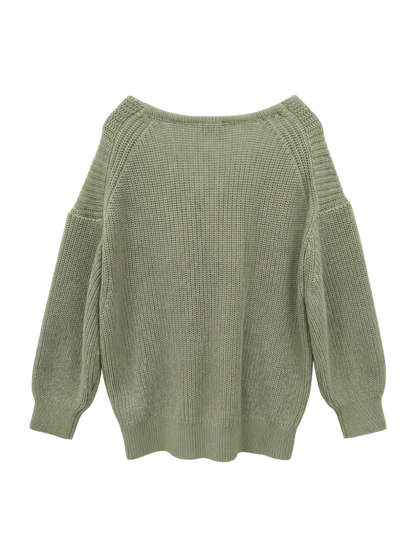 【WEB限定】〈手洗い可能〉スキッパーニット×ロンTセット 21FW
