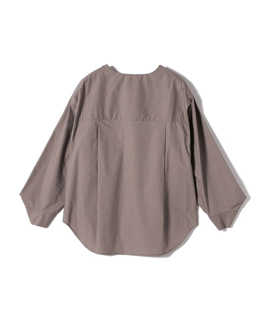 【WEB限定】 〈洗濯機可能〉タイプライター ビジュー ボタン ロングスリーブ ブラウス