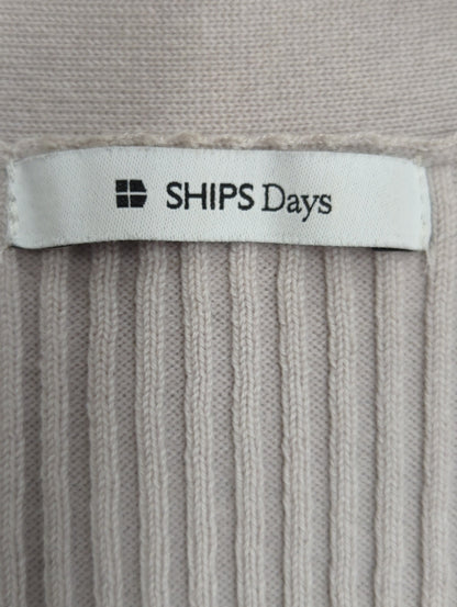 SHIPS Days:〈手洗い可能〉ウールリブカーディガン