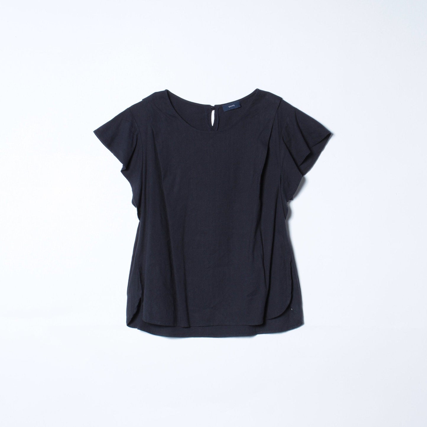 SHIPS:LNN/RY RUFFLE SLEEVE BL