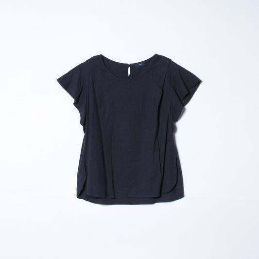 SHIPS:LNN/RY RUFFLE SLEEVE BL