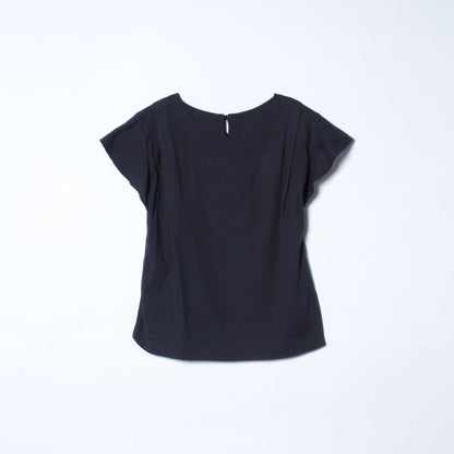 SHIPS:LNN/RY RUFFLE SLEEVE BL