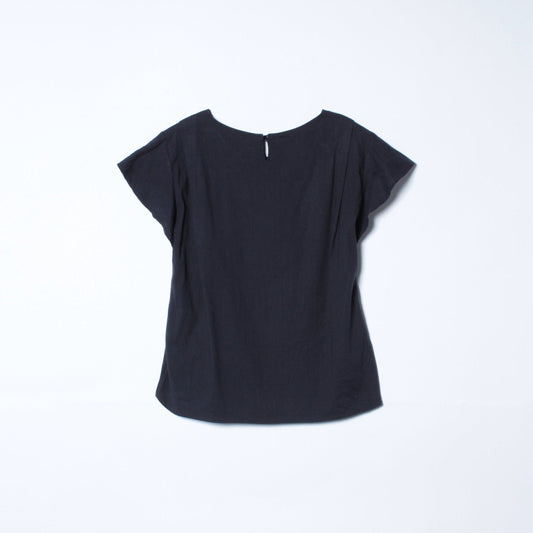 SHIPS:LNN/RY RUFFLE SLEEVE BL