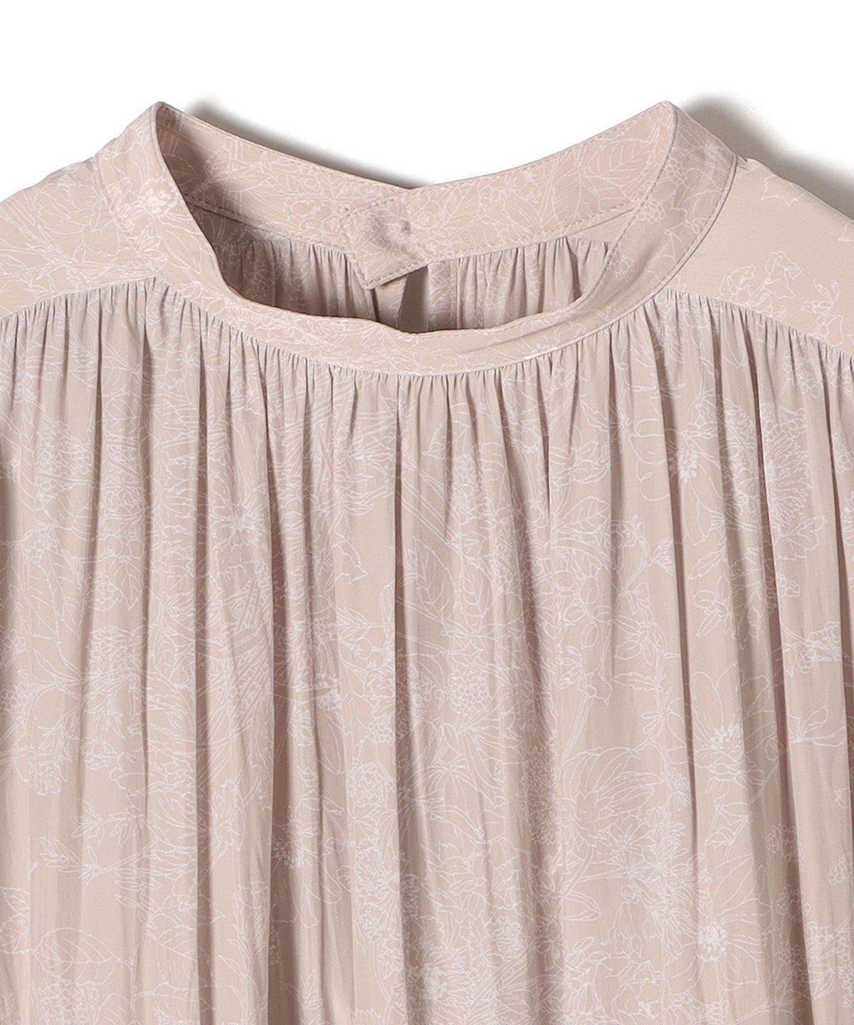 〈手洗い可能〉プリントカッセンギャザーワンピース