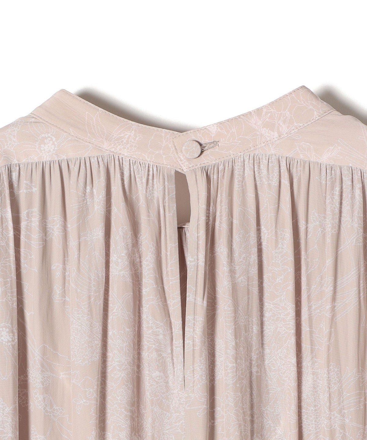 〈手洗い可能〉プリントカッセンギャザーワンピース