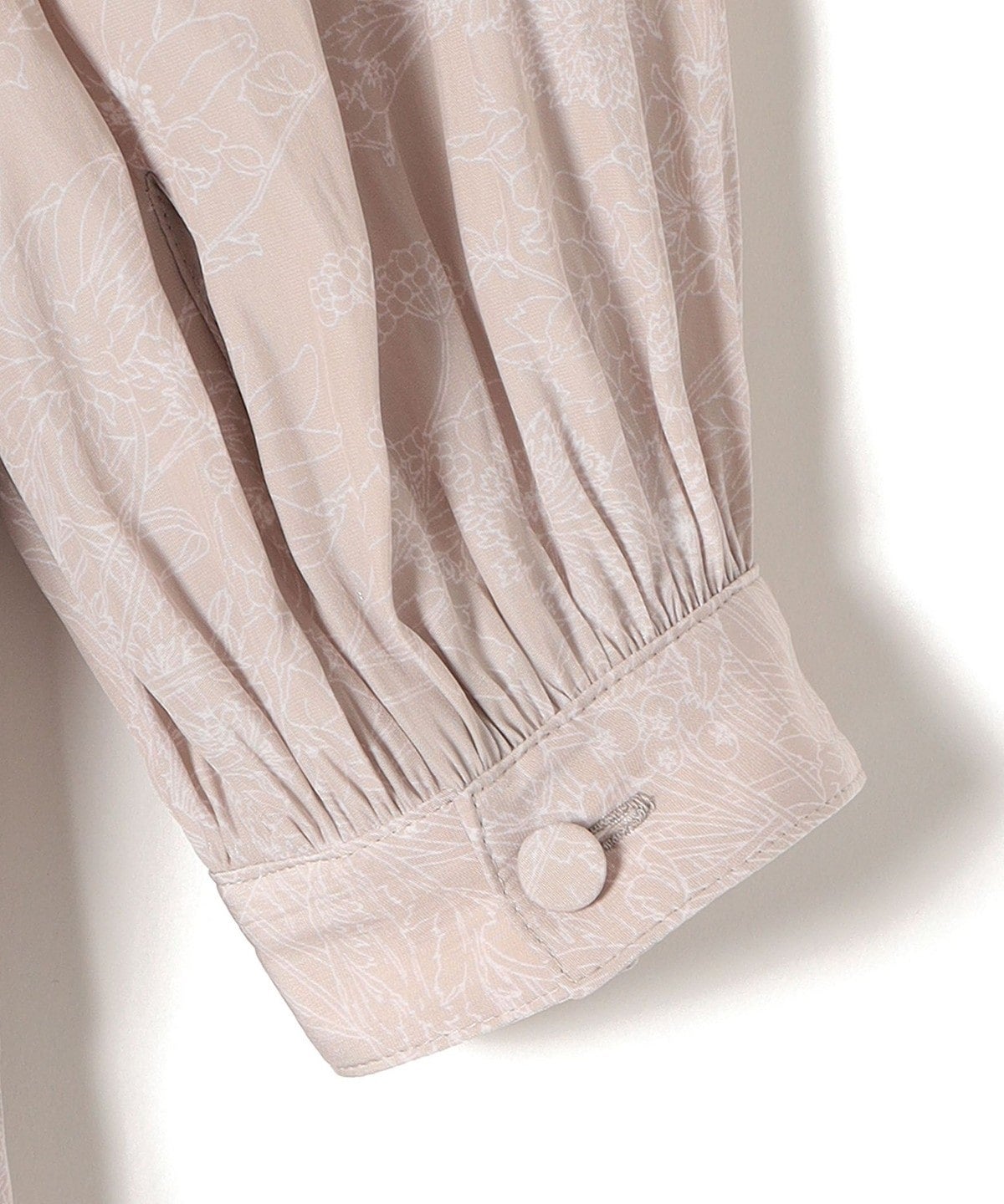 〈手洗い可能〉プリントカッセンギャザーワンピース