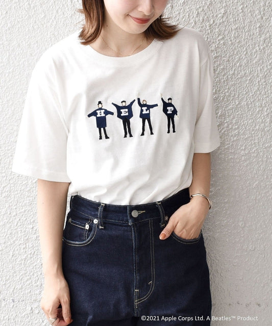 SHIPS: THE BEATLES エンブロイダリー Tシャツ
