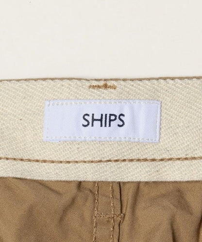 SHIPS: スーピマコットン ライト テーパード チノパンツ