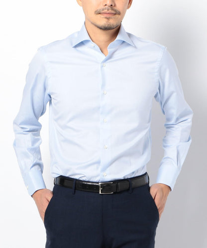 SD:【ALBINI社製生地】ファインフィット ツイル ワイドカラー シャツ