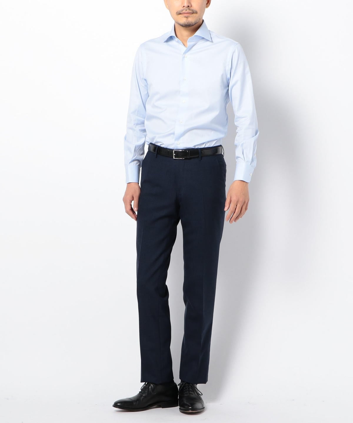 SD:【ALBINI社製生地】ファインフィット ツイル ワイドカラー シャツ