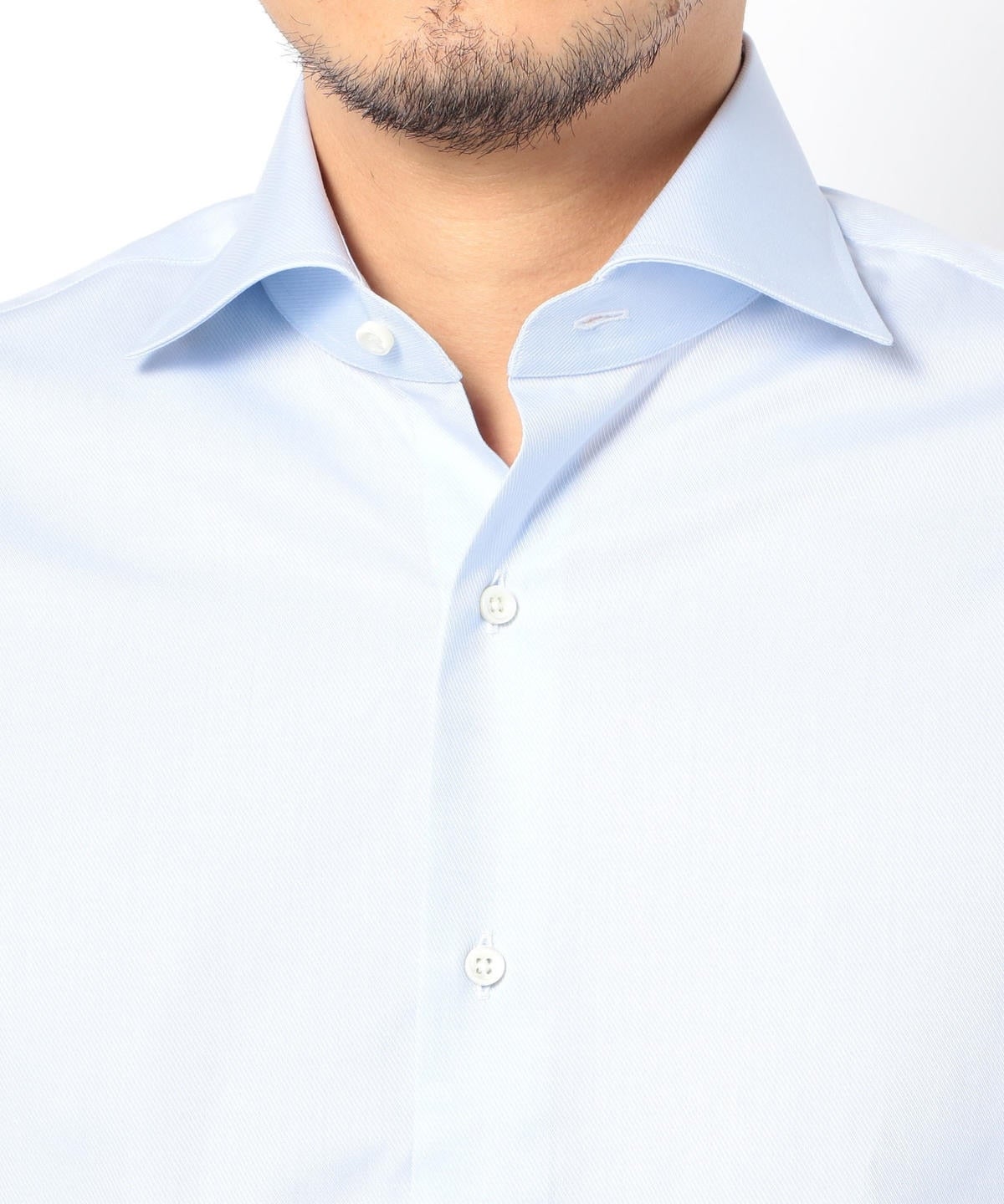 SD:【ALBINI社製生地】ファインフィット ツイル ワイドカラー シャツ