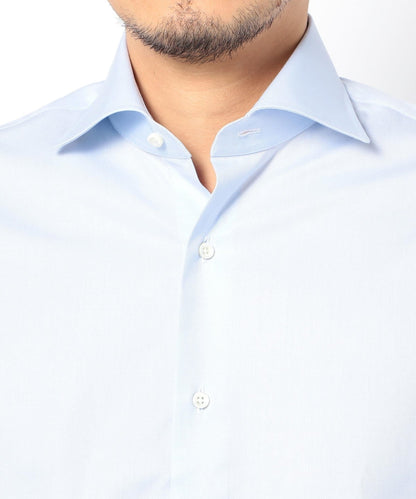 SD:【ALBINI社製生地】ファインフィット ツイル ワイドカラー シャツ