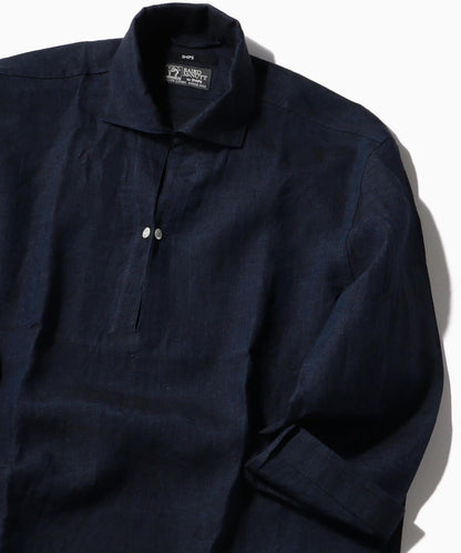 SHIPS: BAIRD MCNUTT リネン リラックス 7スリーブ カプリ シャツ