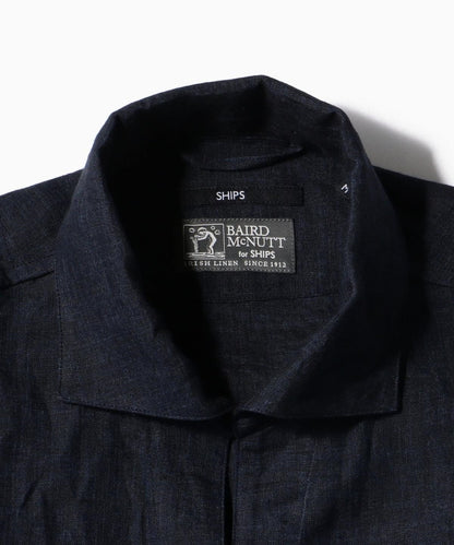 SHIPS: BAIRD MCNUTT リネン リラックス 7スリーブ カプリ シャツ
