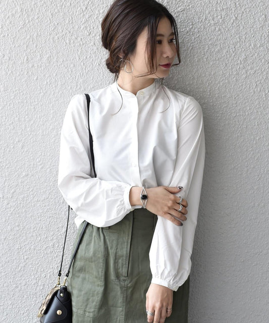 【SHIPS Days WHITE LABEL】リボンタイ ブラウス