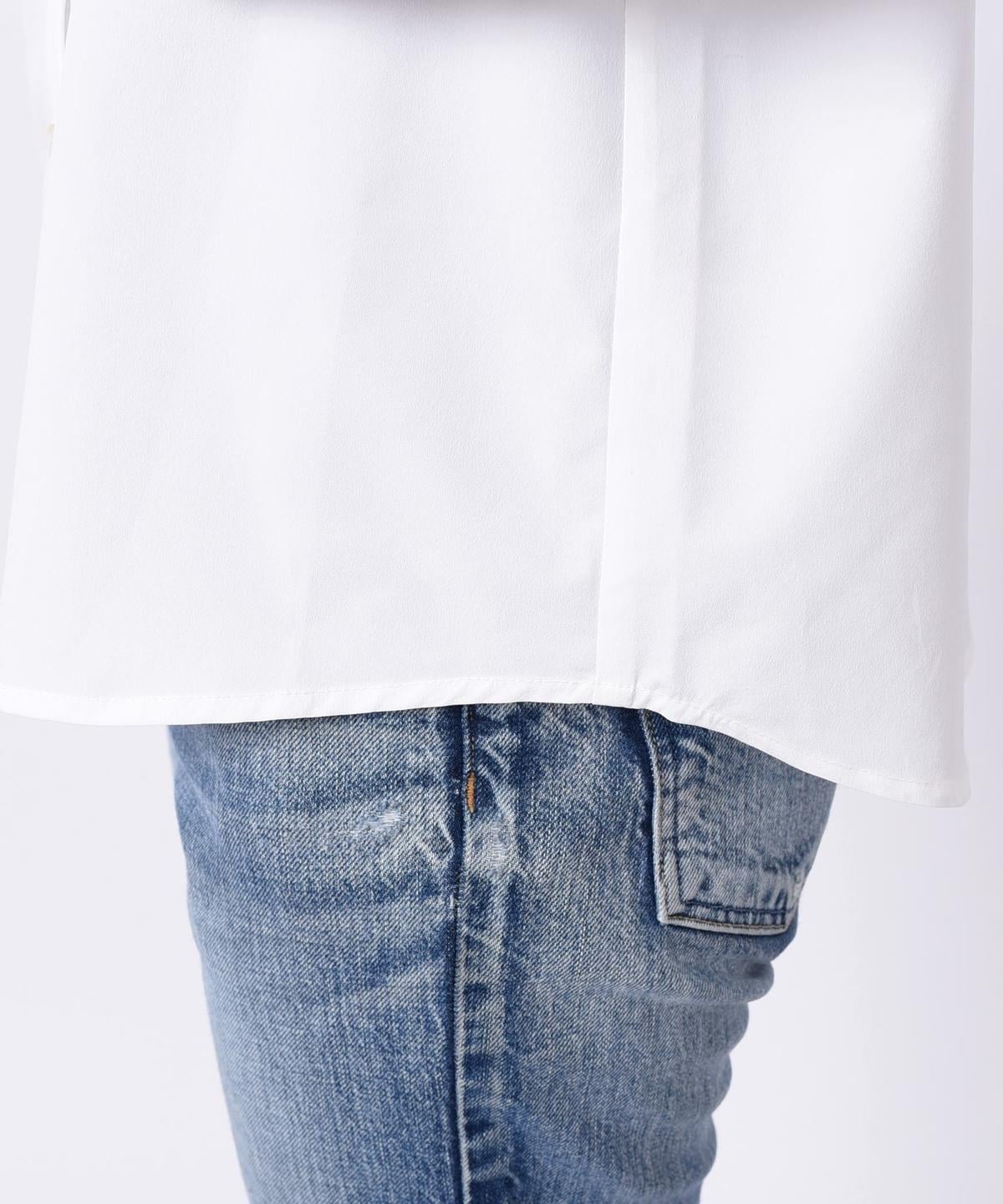 【SHIPS Days WHITE LABEL】リボンタイ ブラウス