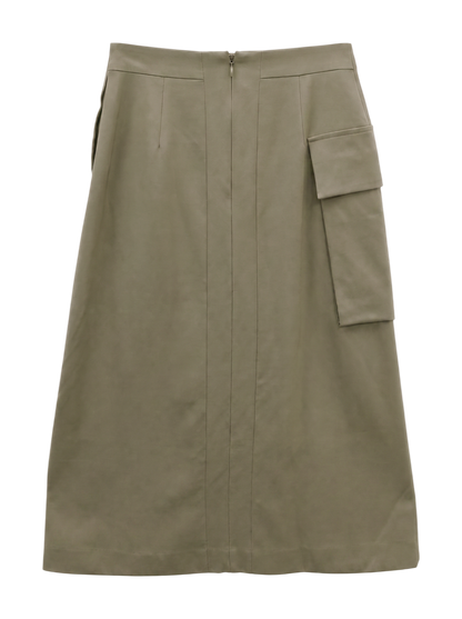 PrimaryNavyLabel:ウールカラースカート