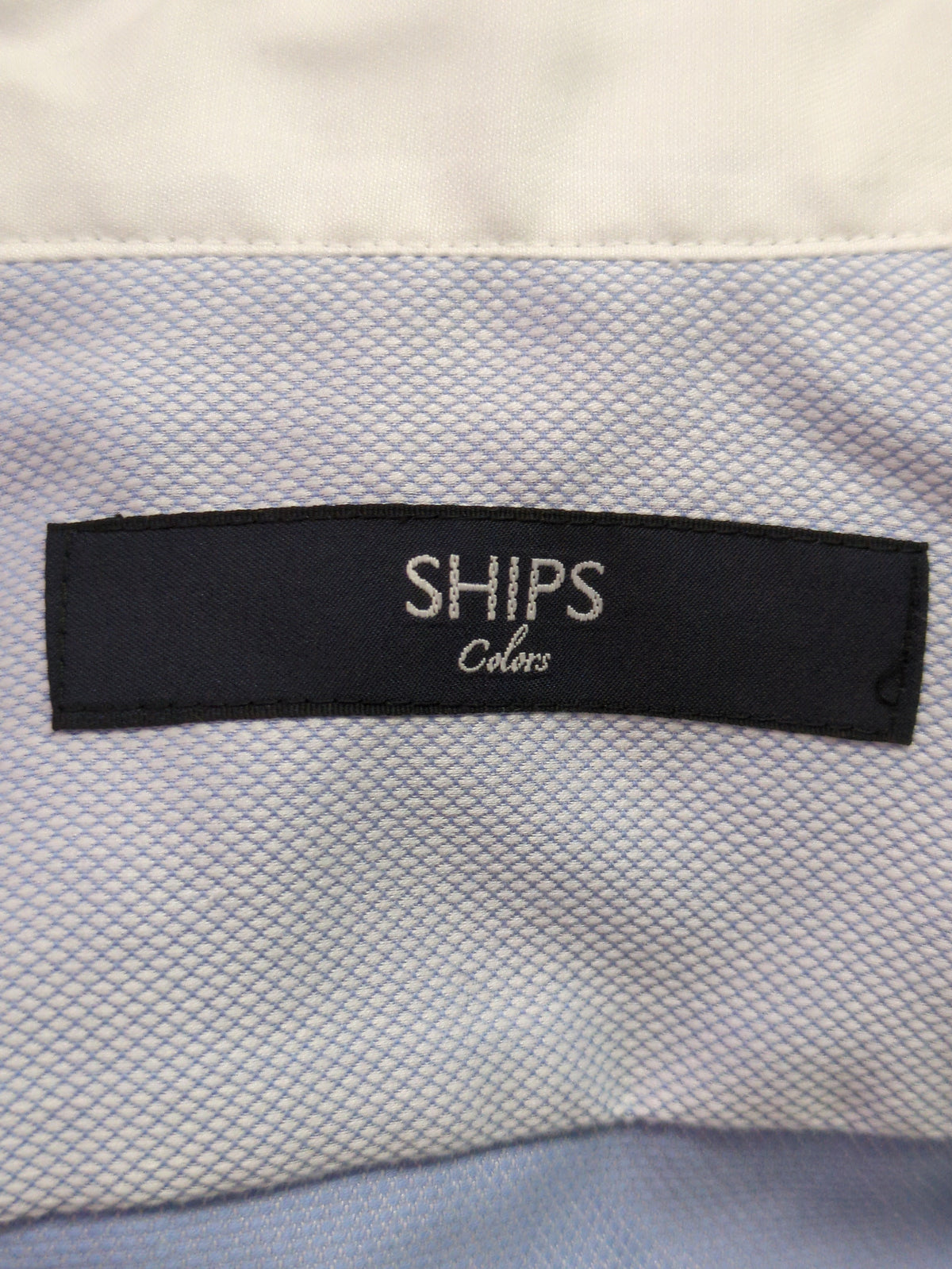 SHIPS Colors: ワイドカラー クレリック ドレスシャツ