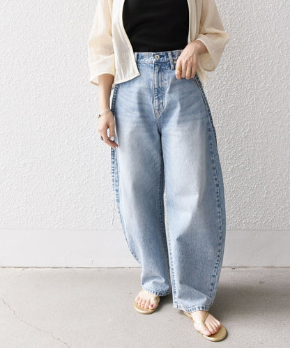bon_meur:〈洗濯機可能〉コクーン シルエット デニム パンツ