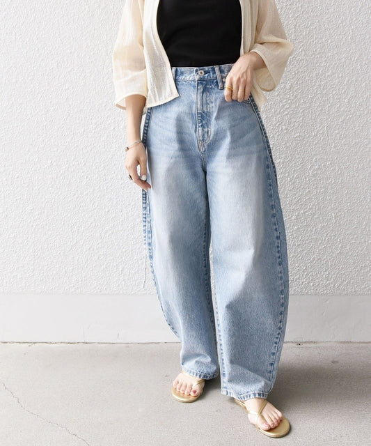 bon_meur:〈洗濯機可能〉コクーン シルエット デニム パンツ
