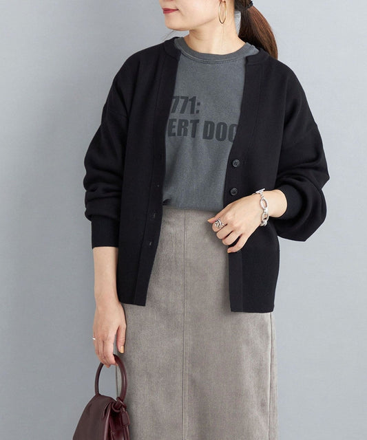 〈手洗い可能〉オーガニックコットンシルクカーディガン