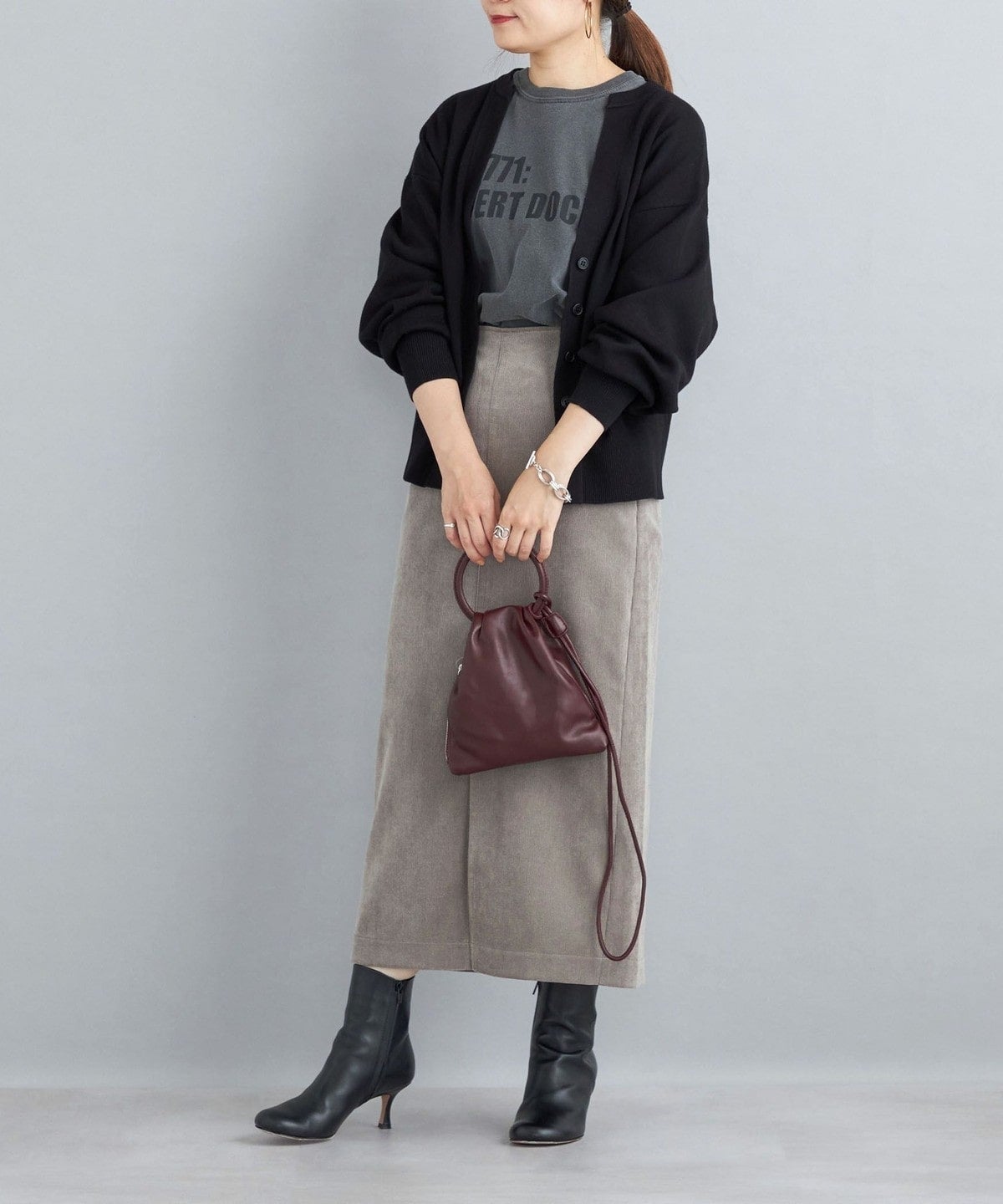 〈手洗い可能〉オーガニックコットンシルクカーディガン