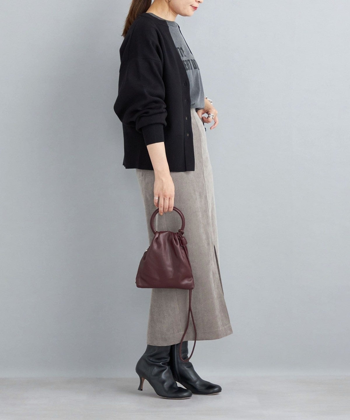 〈手洗い可能〉オーガニックコットンシルクカーディガン