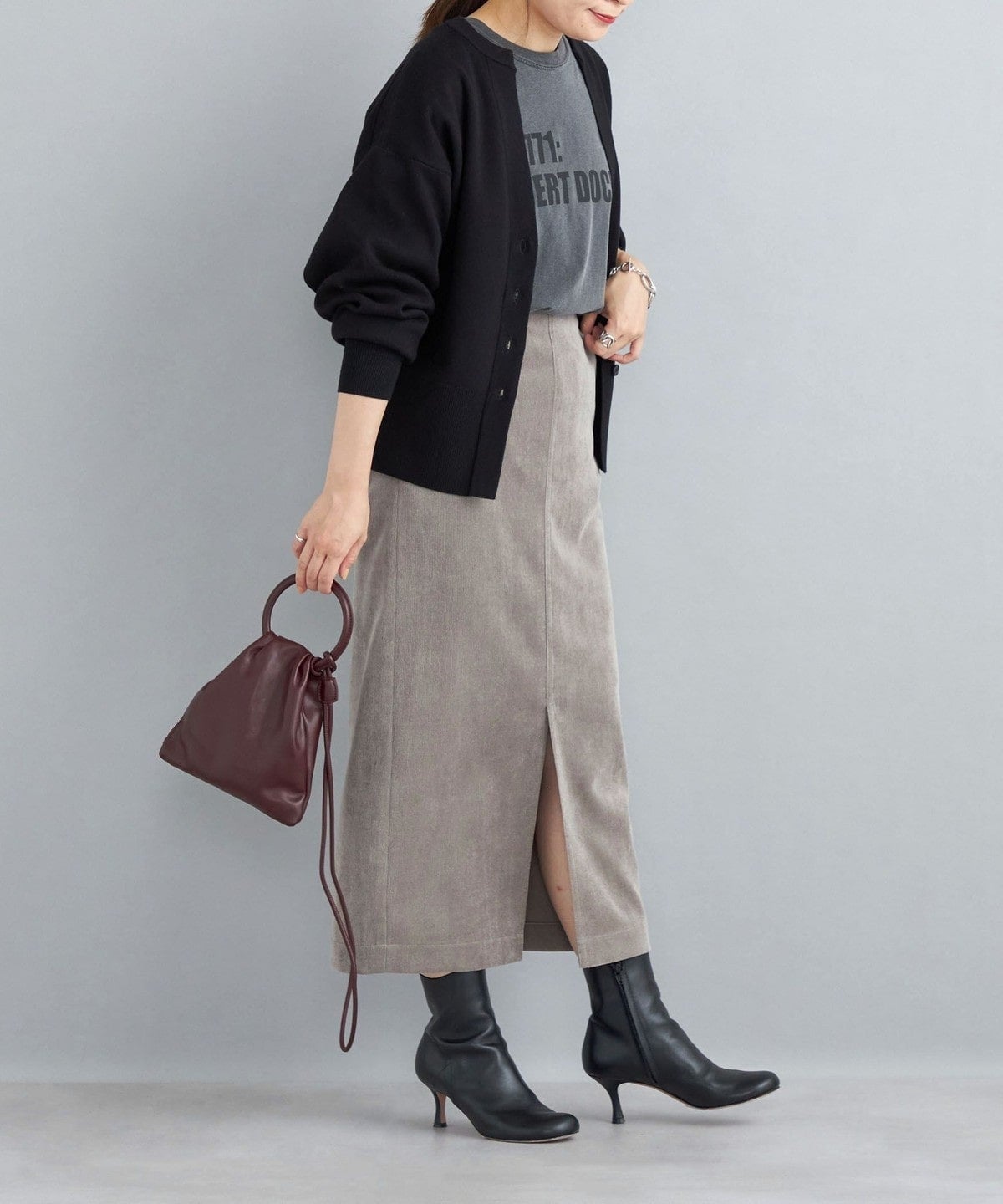 〈手洗い可能〉オーガニックコットンシルクカーディガン