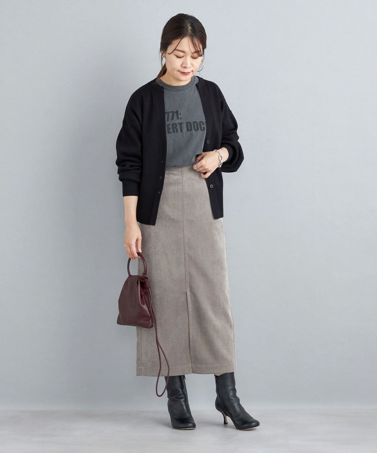 〈手洗い可能〉オーガニックコットンシルクカーディガン