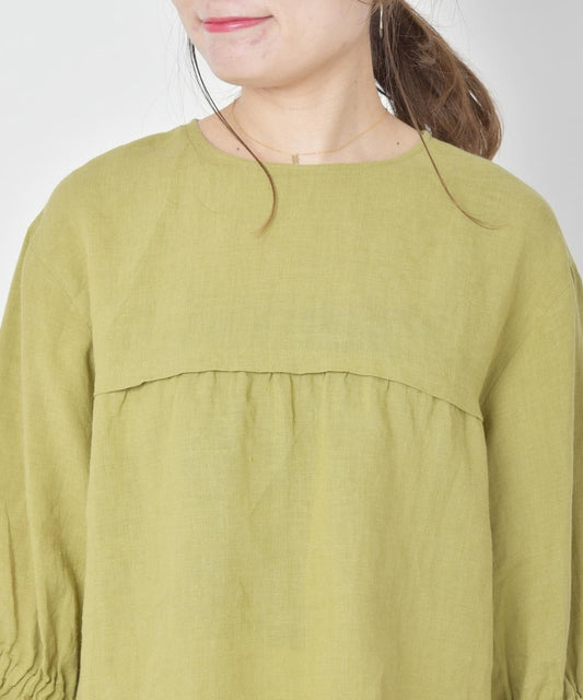 liflattie ships:リネンシャーリング7/Sブラウス