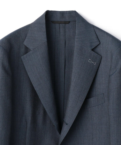 SD: セットアップ ウォッシャブル モヘヤ ジャケット(コンバルトブルー)