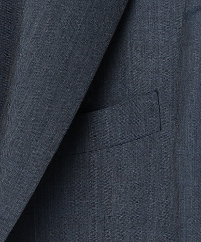 SD: セットアップ ウォッシャブル モヘヤ ジャケット(コンバルトブルー)