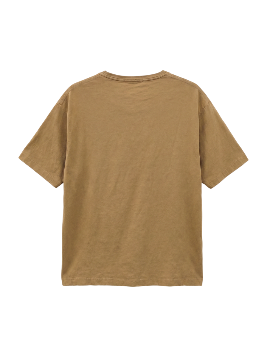 SHIPS: ストレッチ リネン クルーネック Tシャツ 【ソリッド】