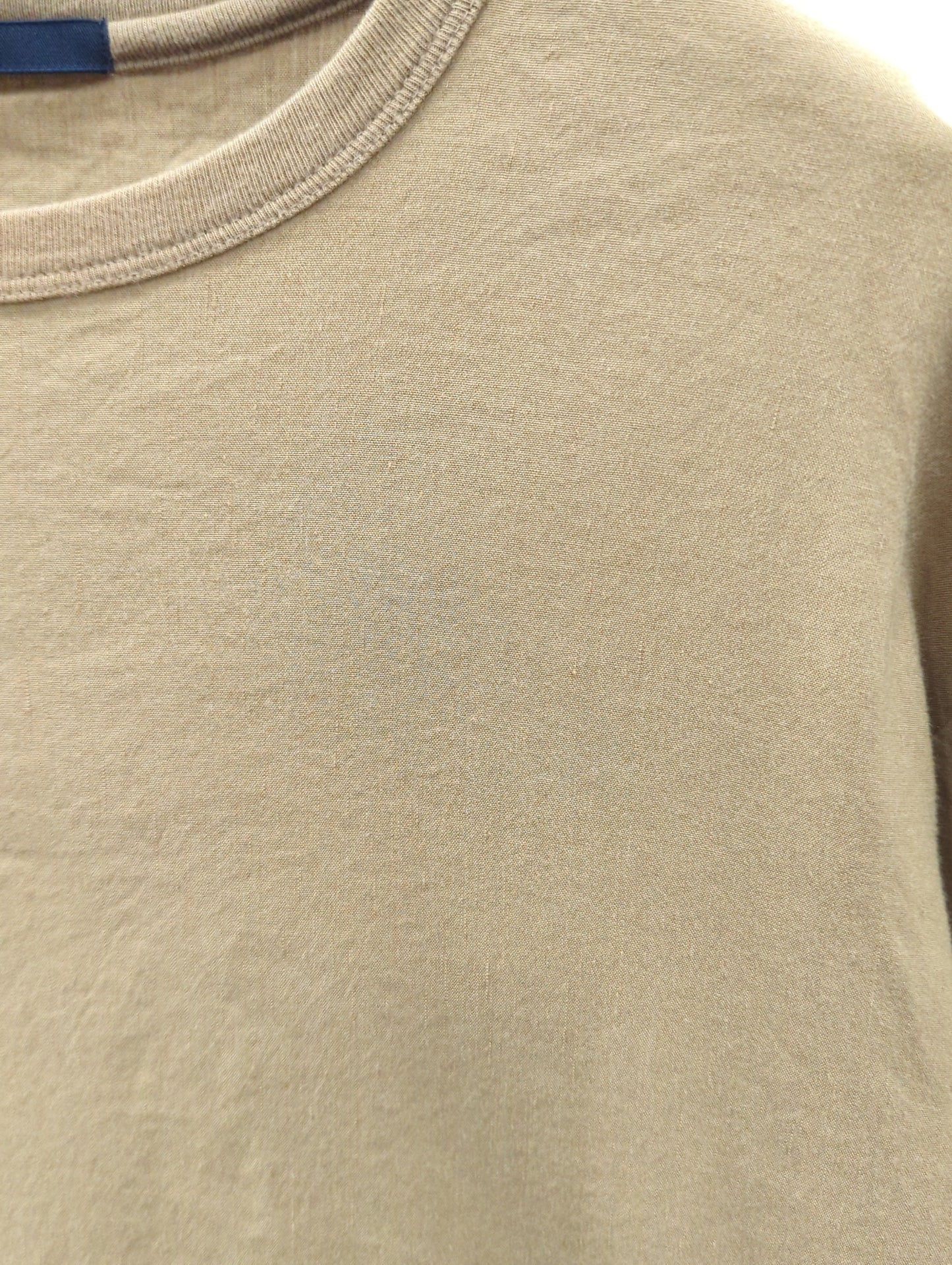 SHIPS: ストレッチ リネン クルーネック Tシャツ 【ソリッド】