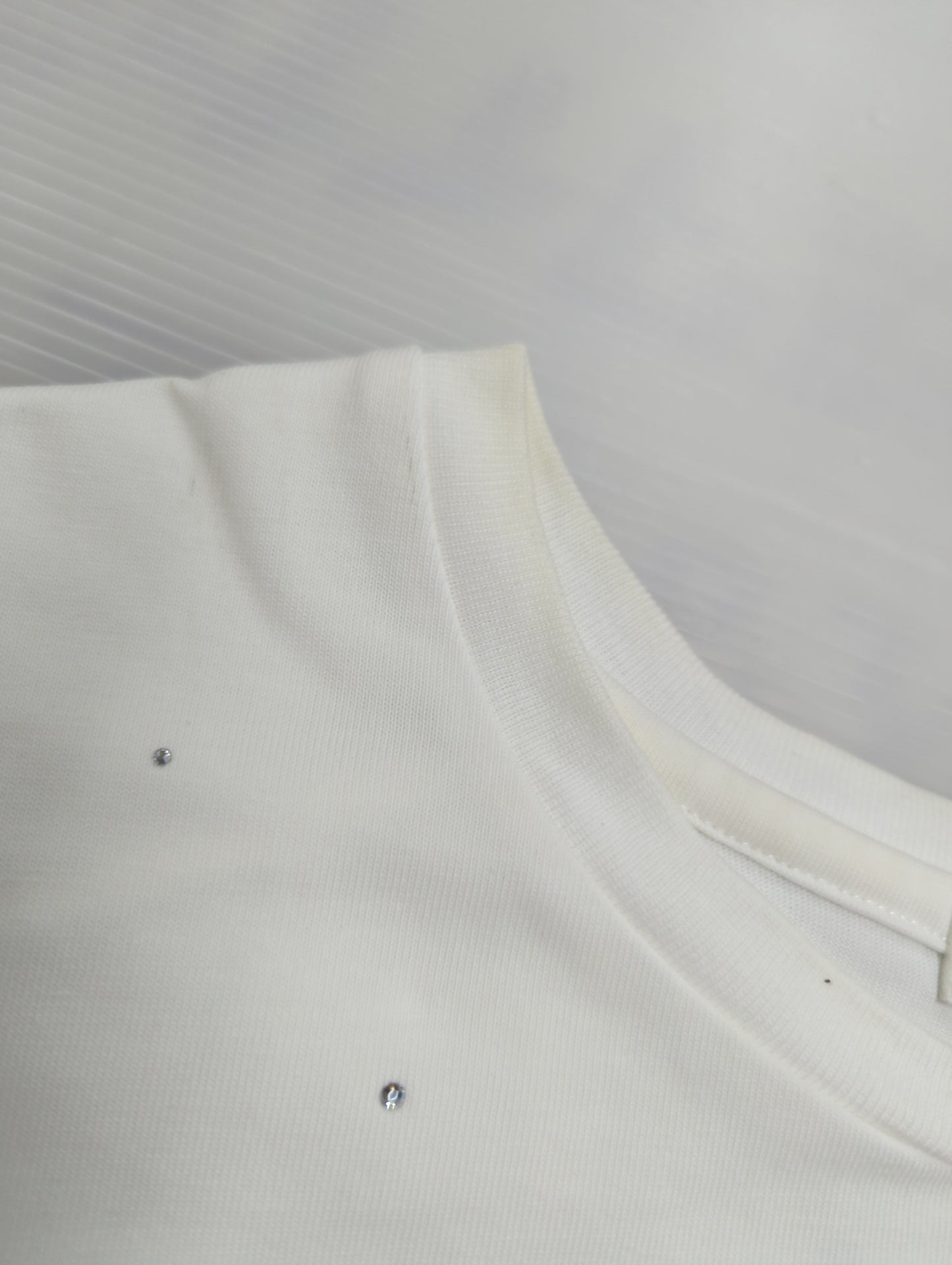 【WEB限定】〈手洗い可能〉ラインストーン ワイド TEE