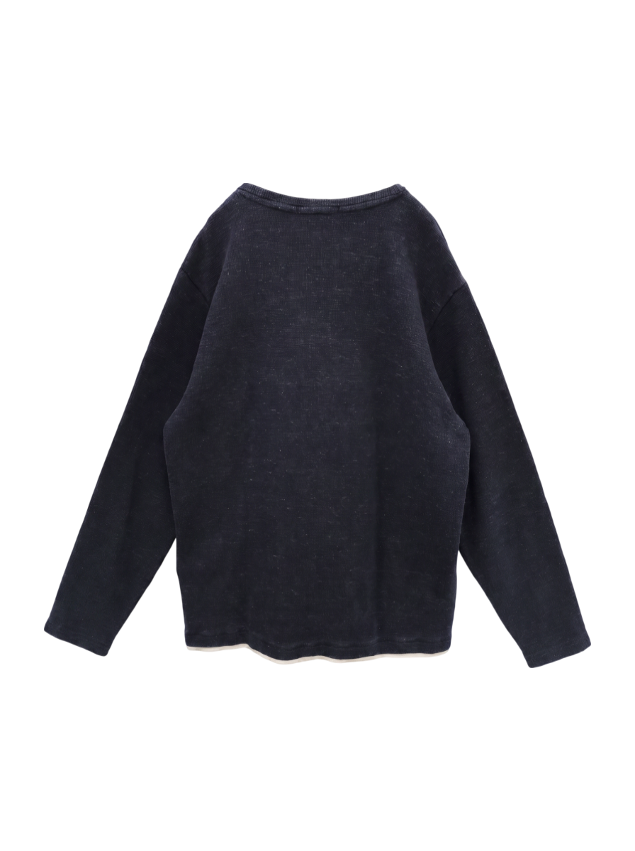 SHIPS: ワッフル フェイクレイヤード クルーネック ロングスリーブ Tシャツ (ロンT)