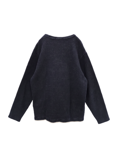 SHIPS: ワッフル フェイクレイヤード クルーネック ロングスリーブ Tシャツ (ロンT)
