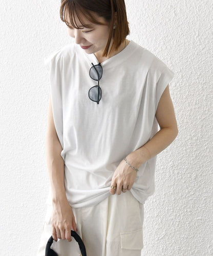 SHIPS any:〈洗濯機可能〉ショルダータック フレンチ ルーズ TEE