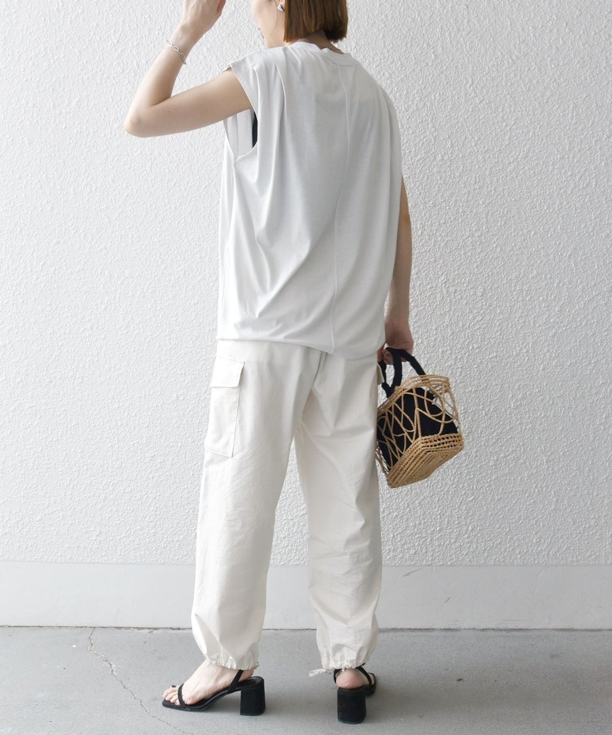 SHIPS any:〈洗濯機可能〉ショルダータック フレンチ ルーズ TEE