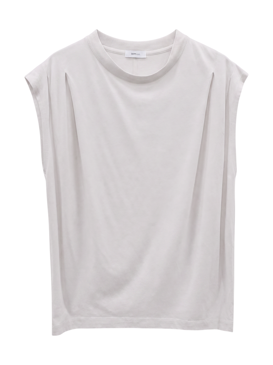 SHIPS any:〈洗濯機可能〉ショルダータック フレンチ ルーズ TEE